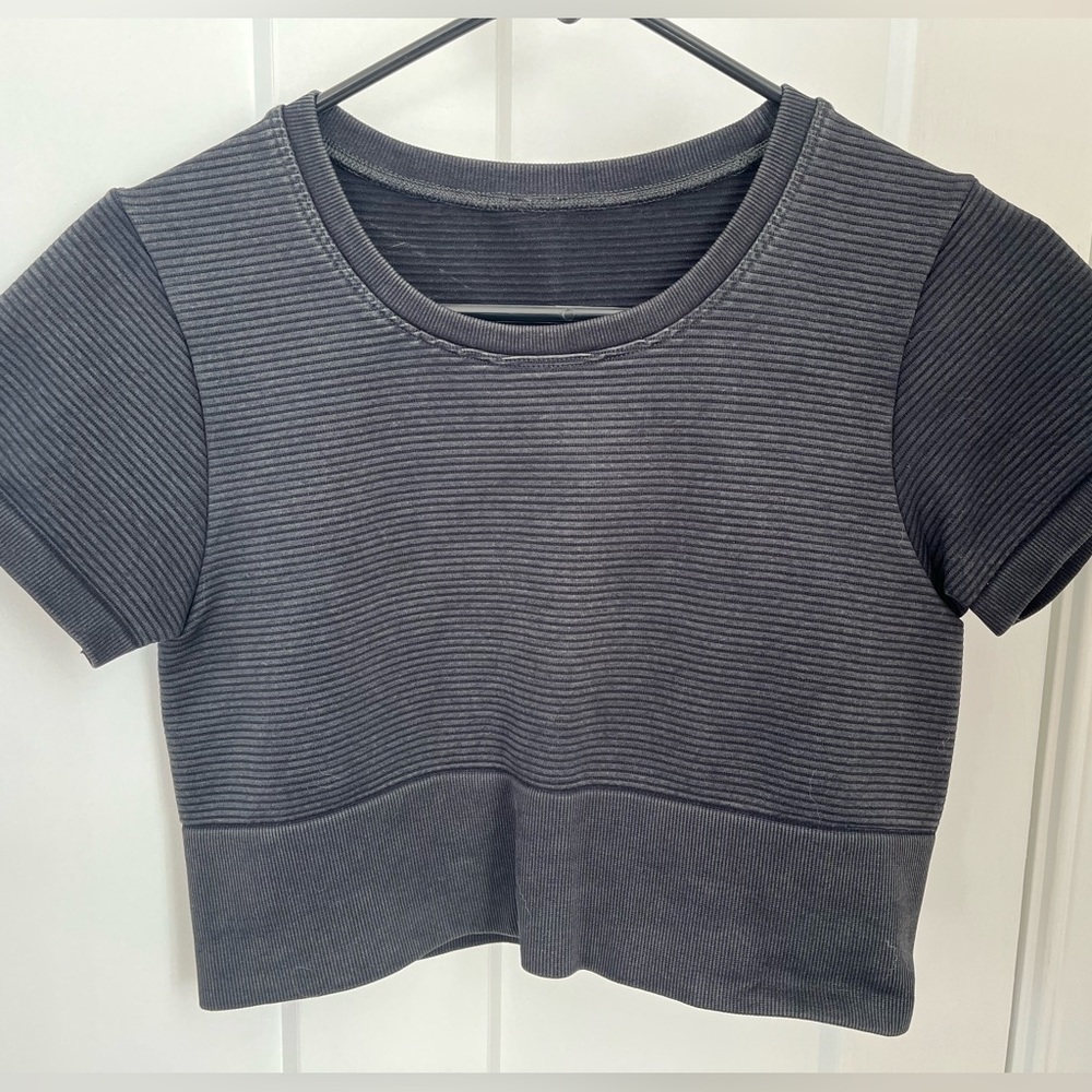 Aerie seamless sidewalk ribbed crop